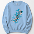 Floral DNA sweatshirt — Light Blue