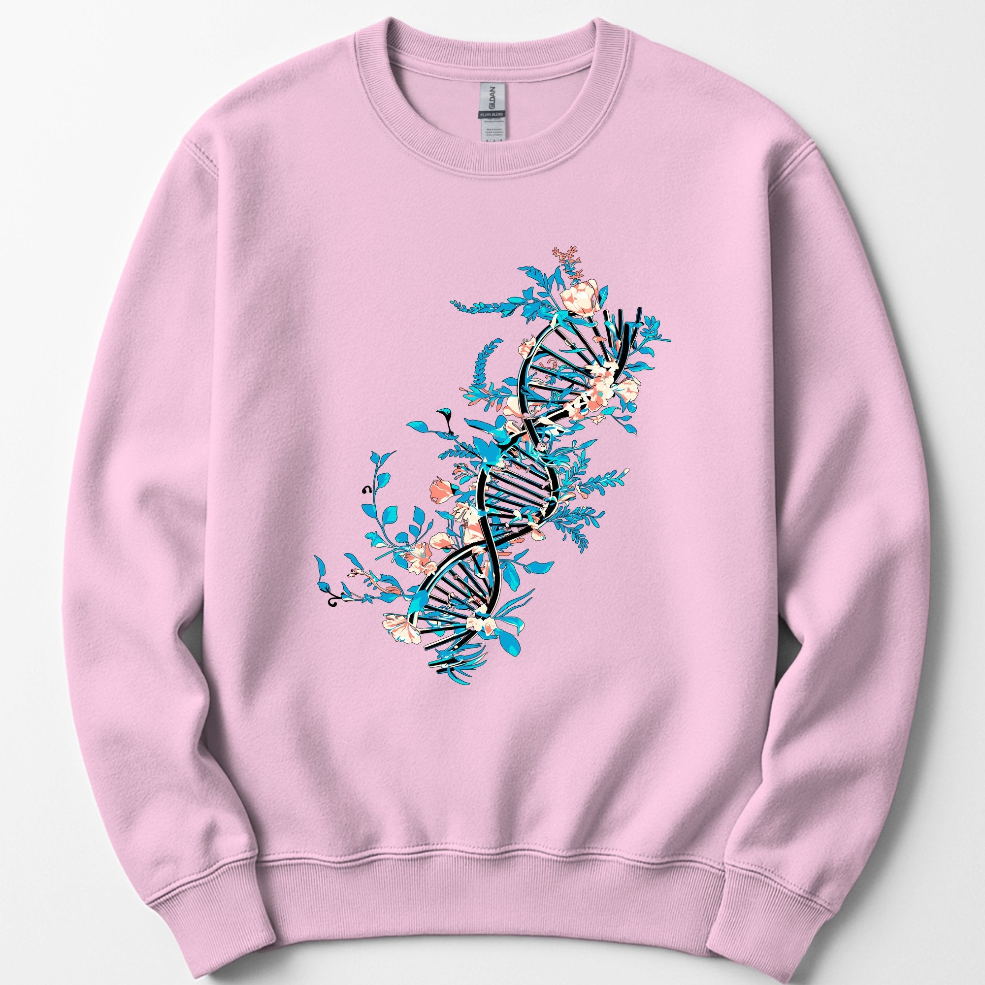 Floral DNA sweatshirt — Light Pink