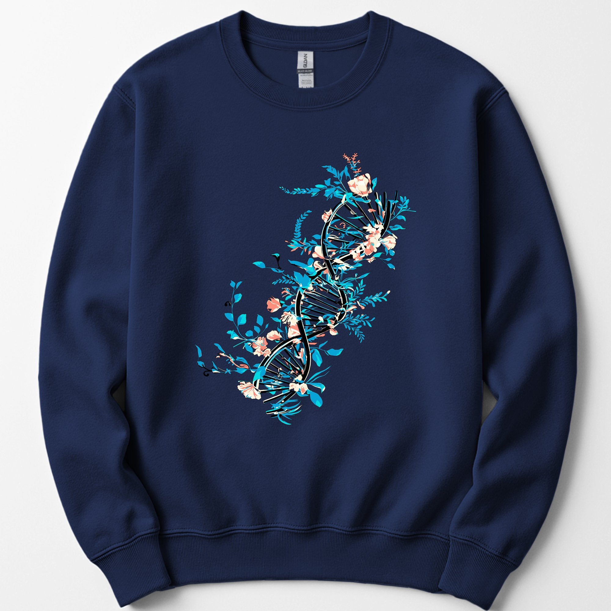Floral DNA sweatshirt — Navy