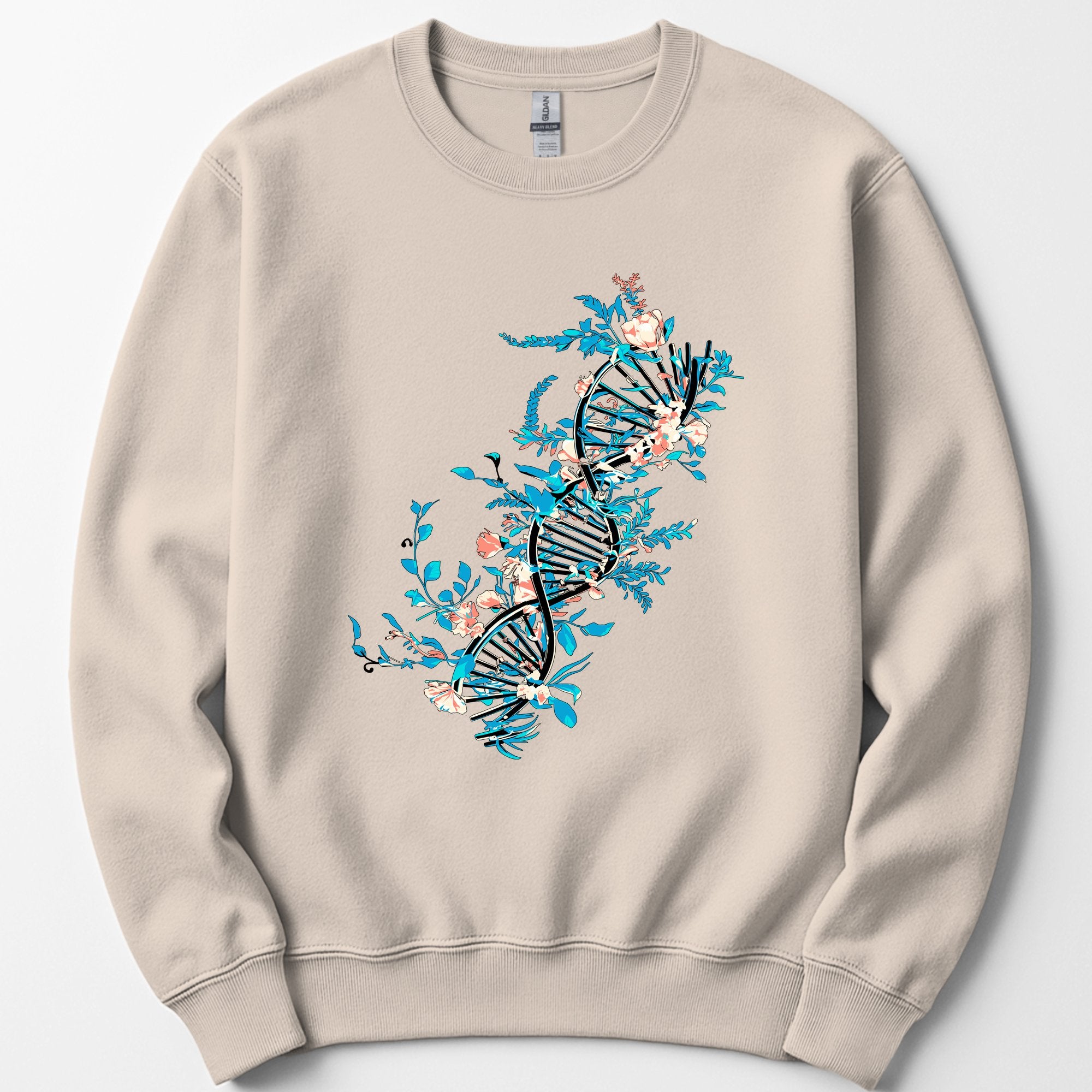 Floral DNA sweatshirt — Sand