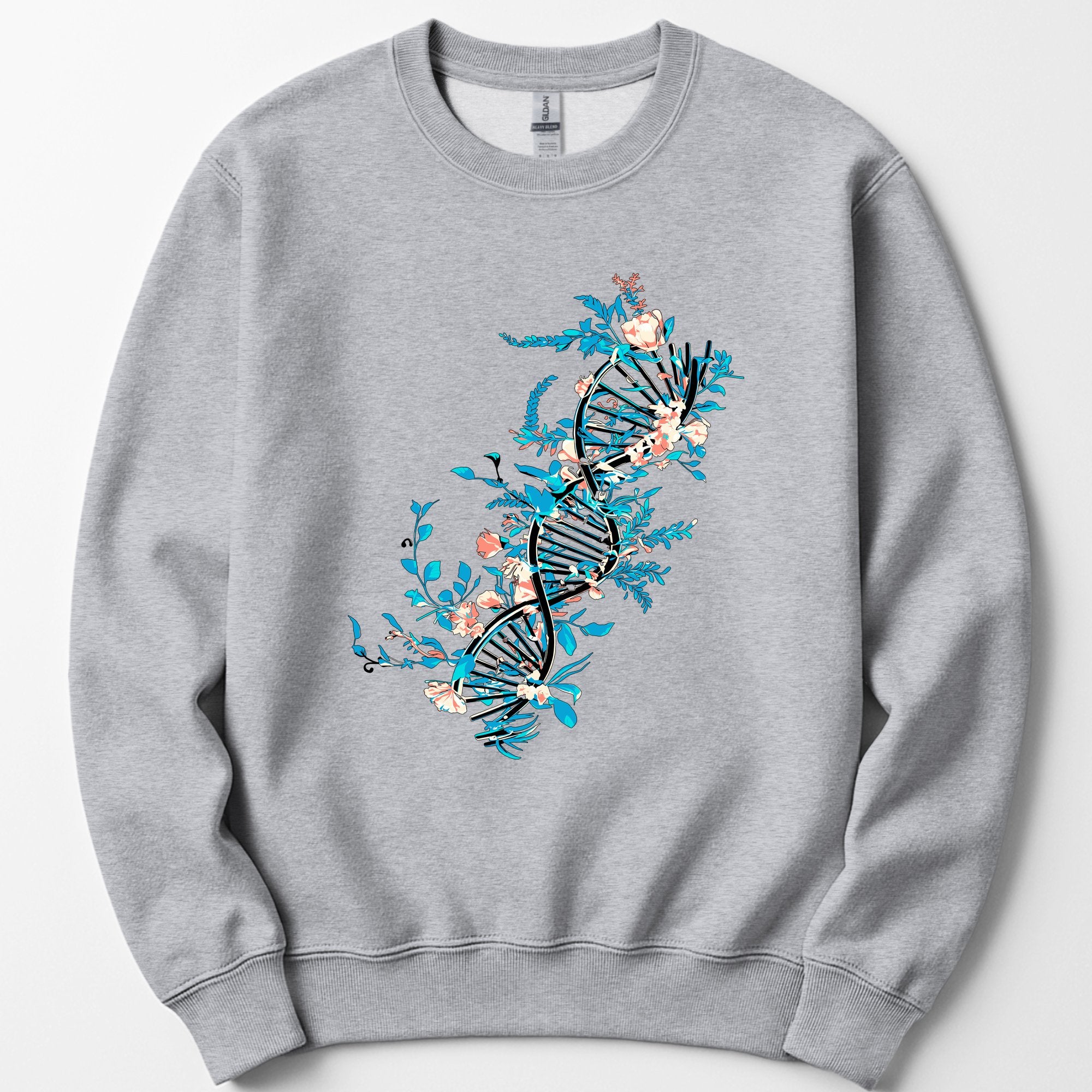 Floral DNA sweatshirt — Sport Grey