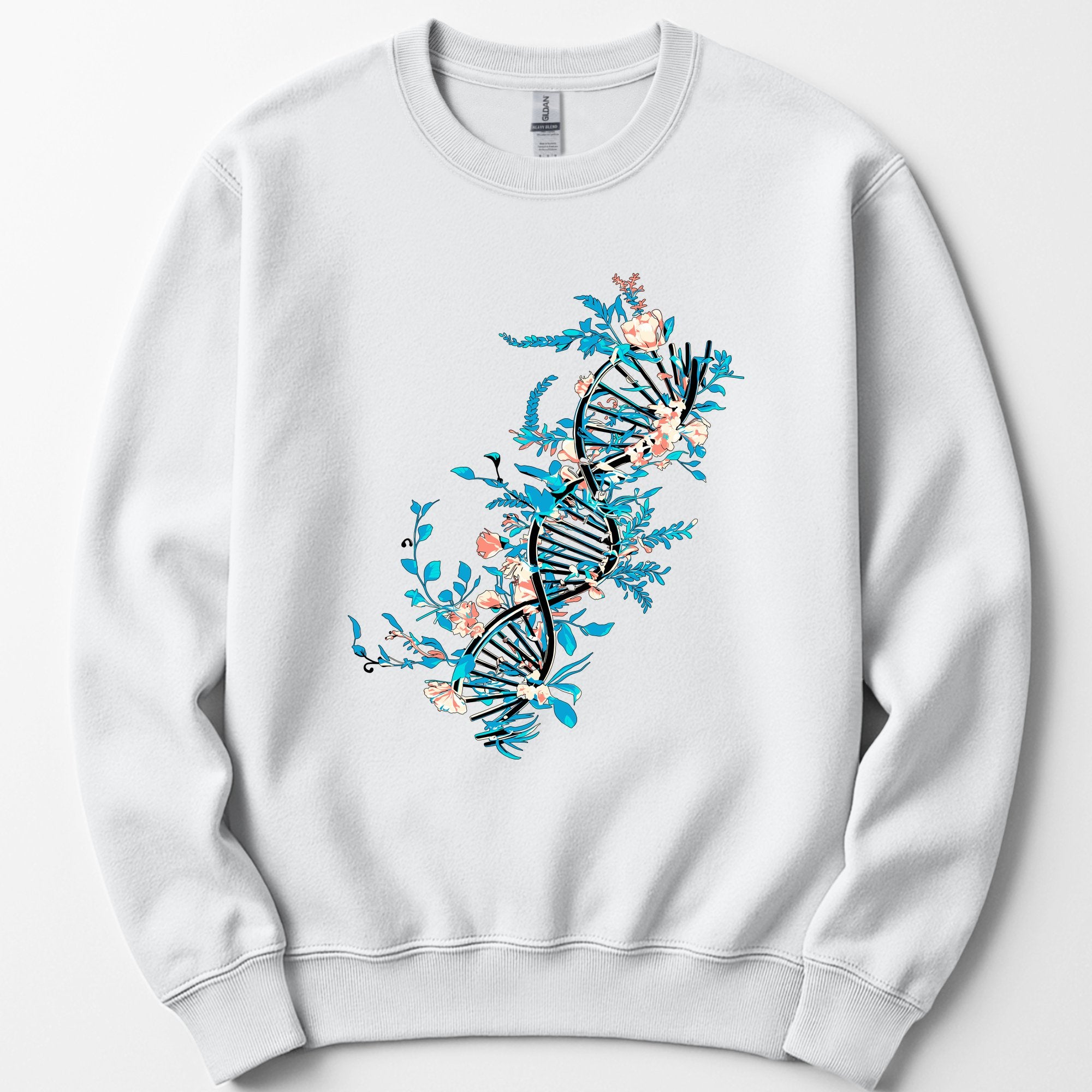Floral DNA sweatshirt — White