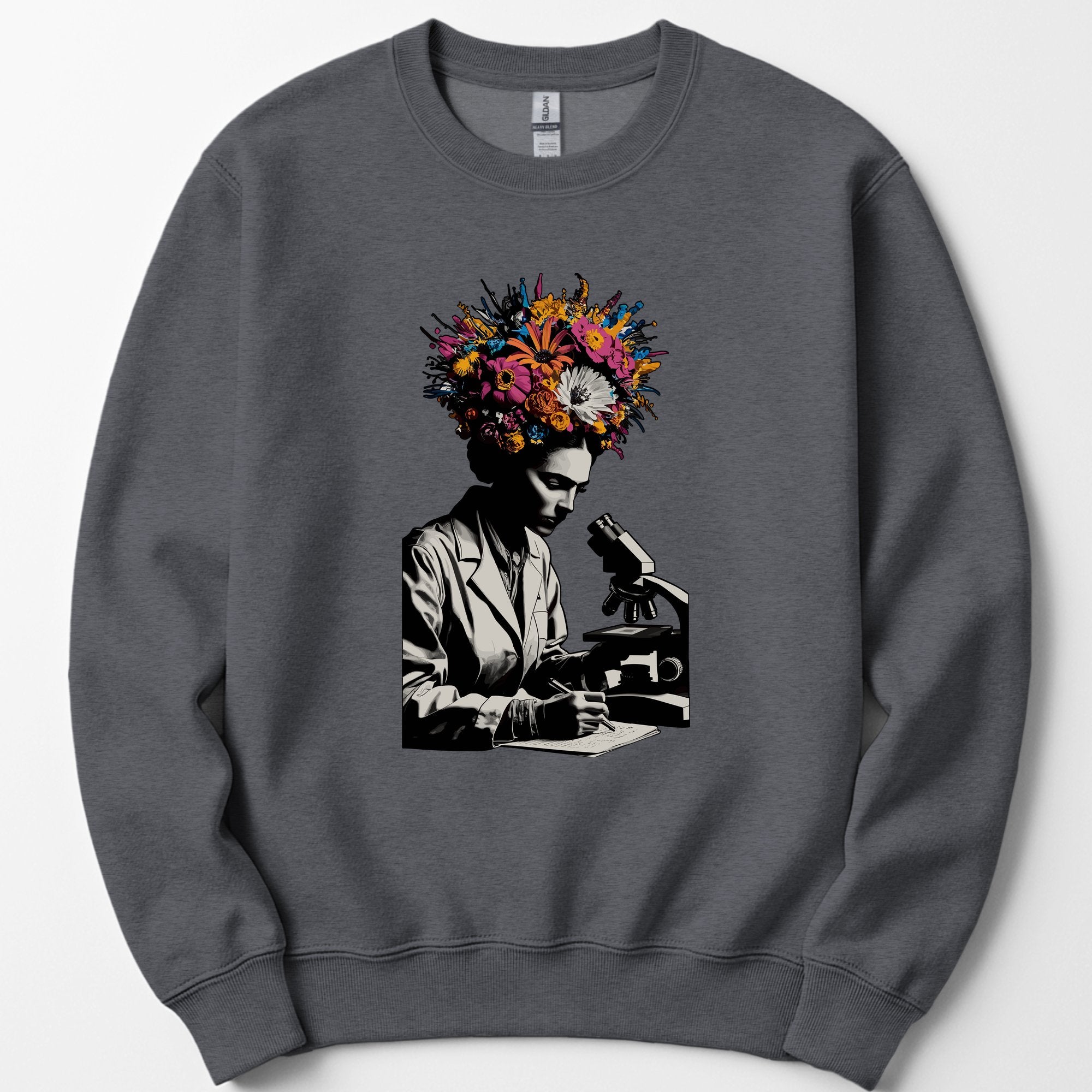 Flowering Minds sweatshirt — Dark Heather