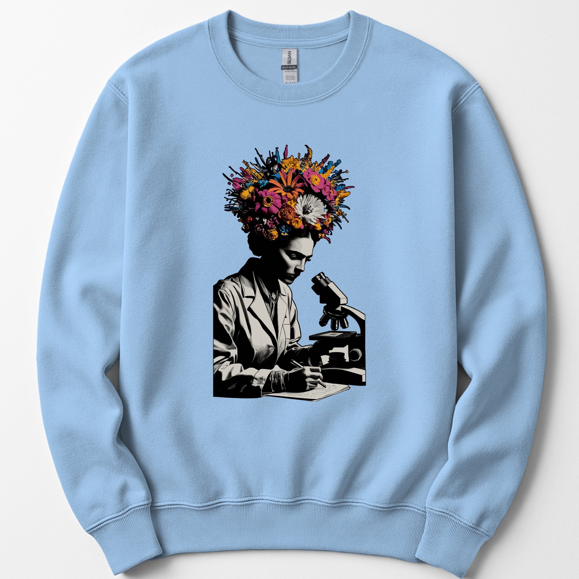 Flowering Minds sweatshirt — Light Blue