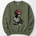 Flowering Minds sweatshirt — Military Green