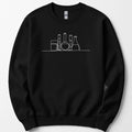 Glassware One Line Art sweatshirt — Black