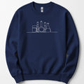 Glassware One Line Art sweatshirt — Navy