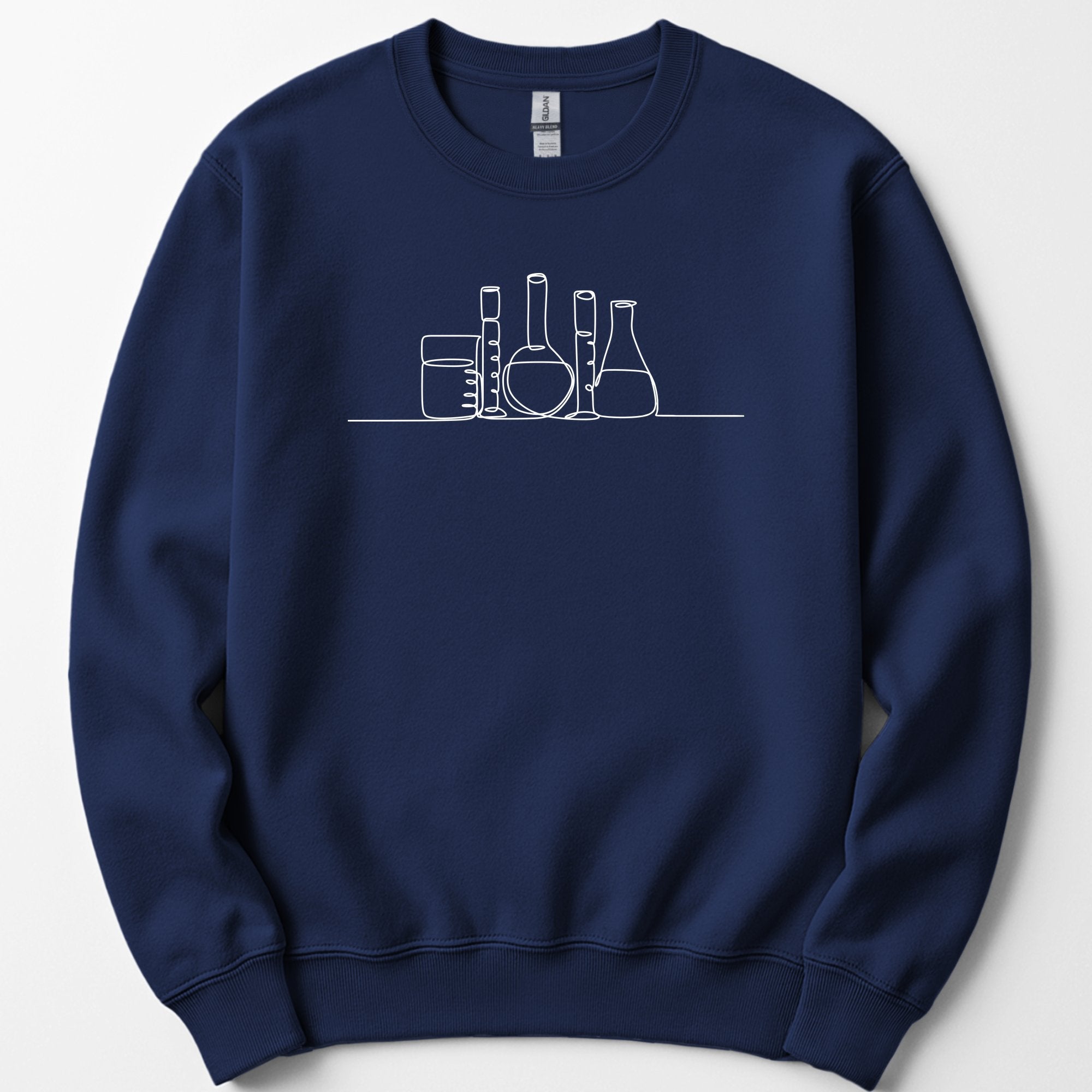 Glassware One Line Art sweatshirt — Navy