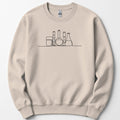 Glassware One Line Art sweatshirt — Sand