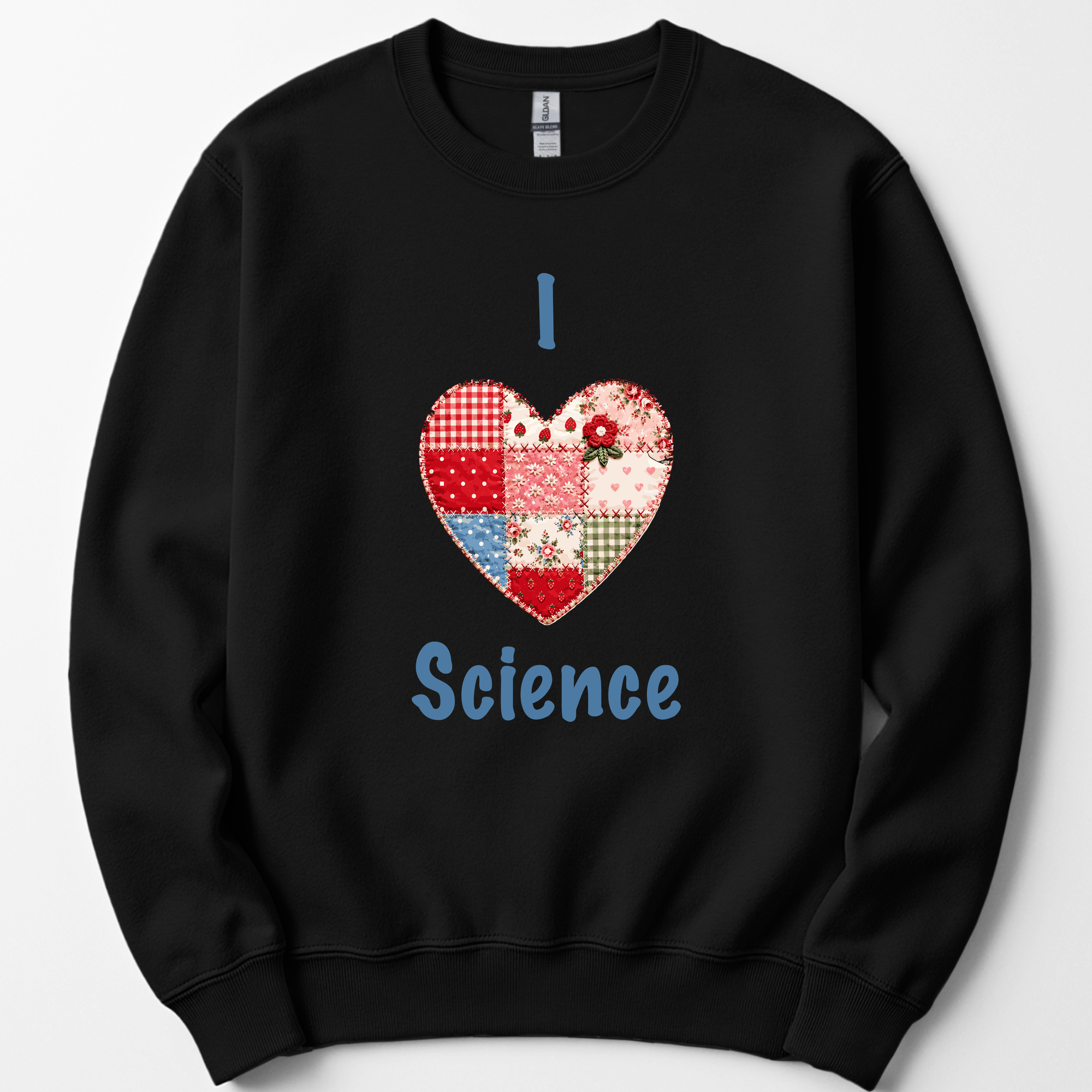 I Hearth Science Patchwork sweatshirt — Black