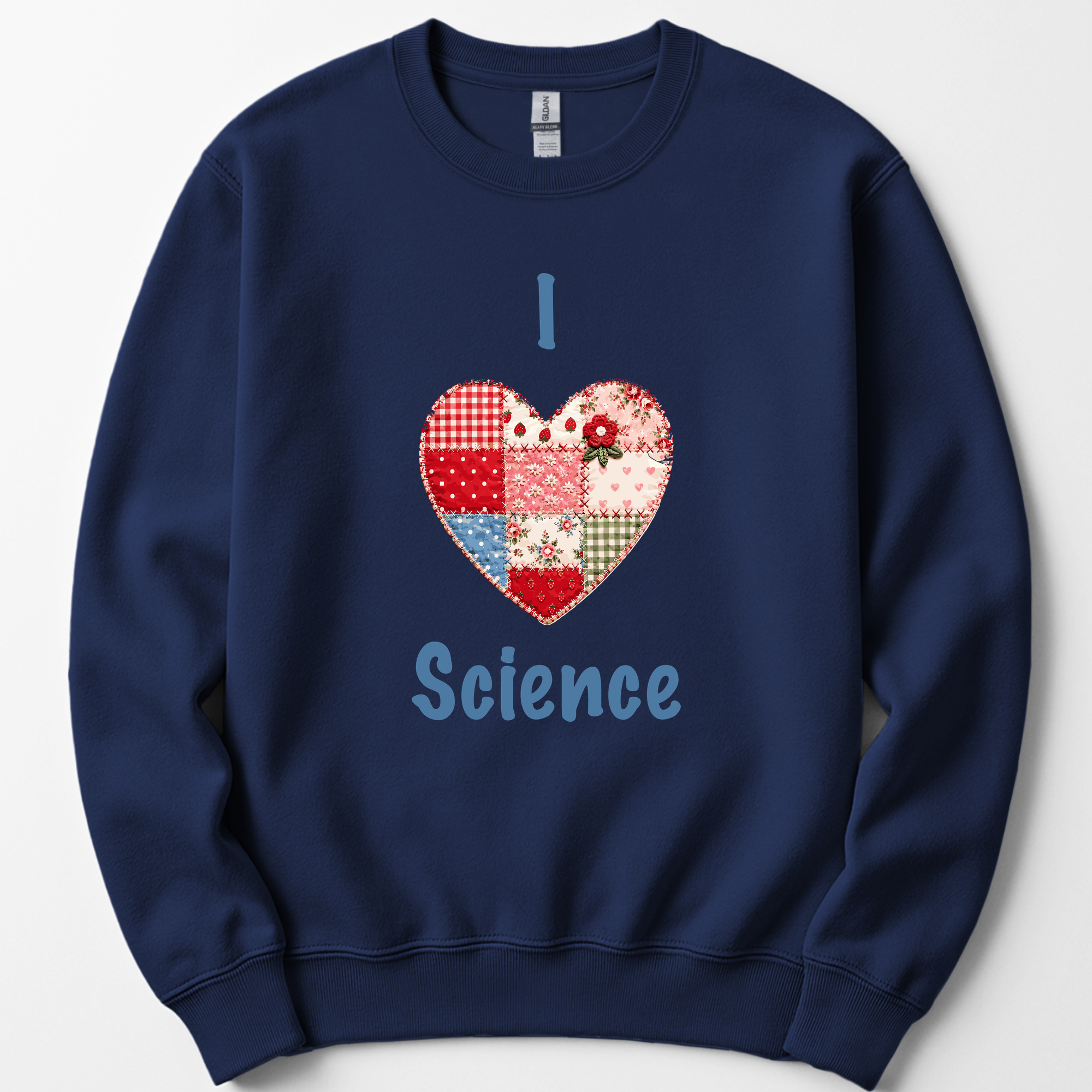 I Hearth Science Patchwork sweatshirt — Navy