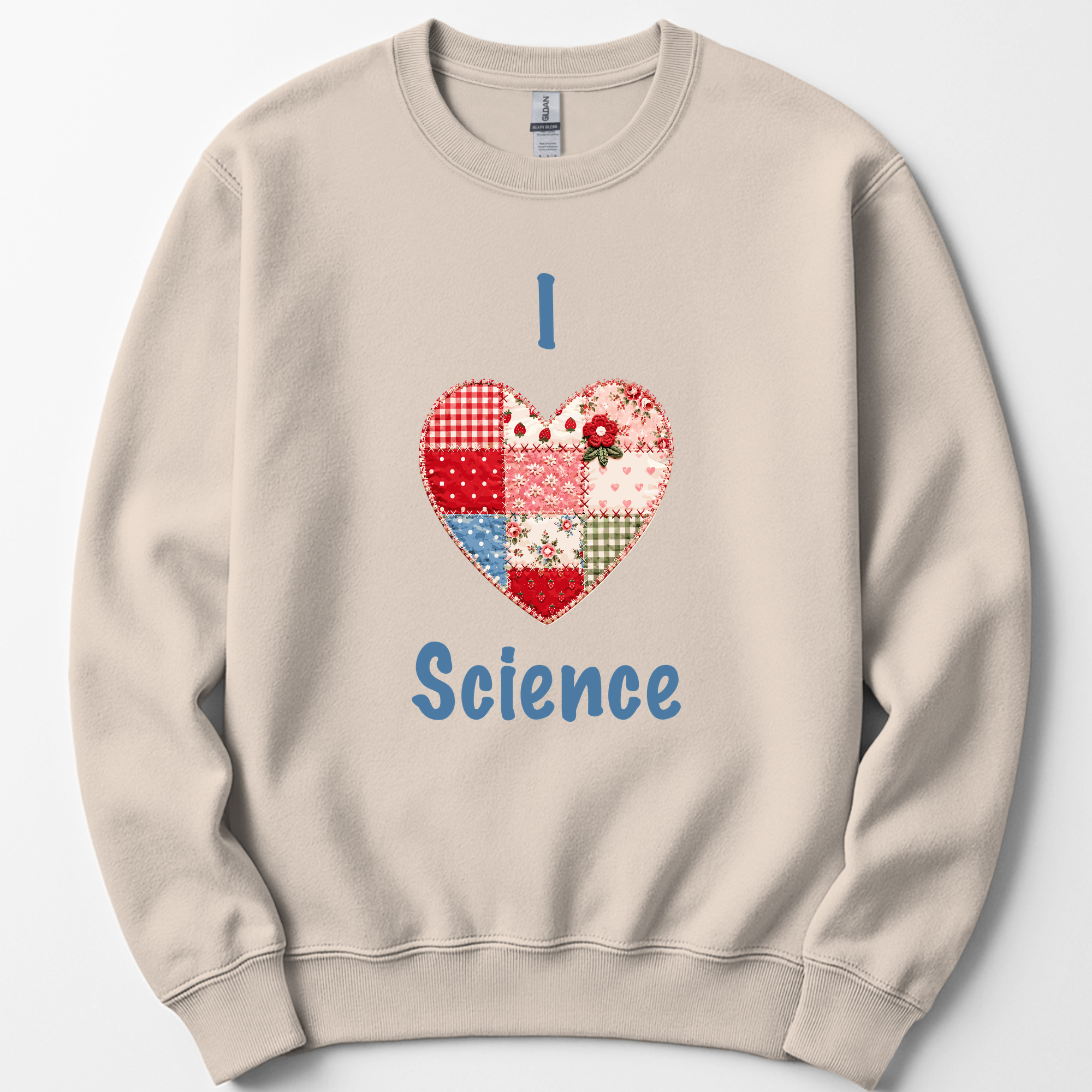 I Hearth Science Patchwork sweatshirt — Sand