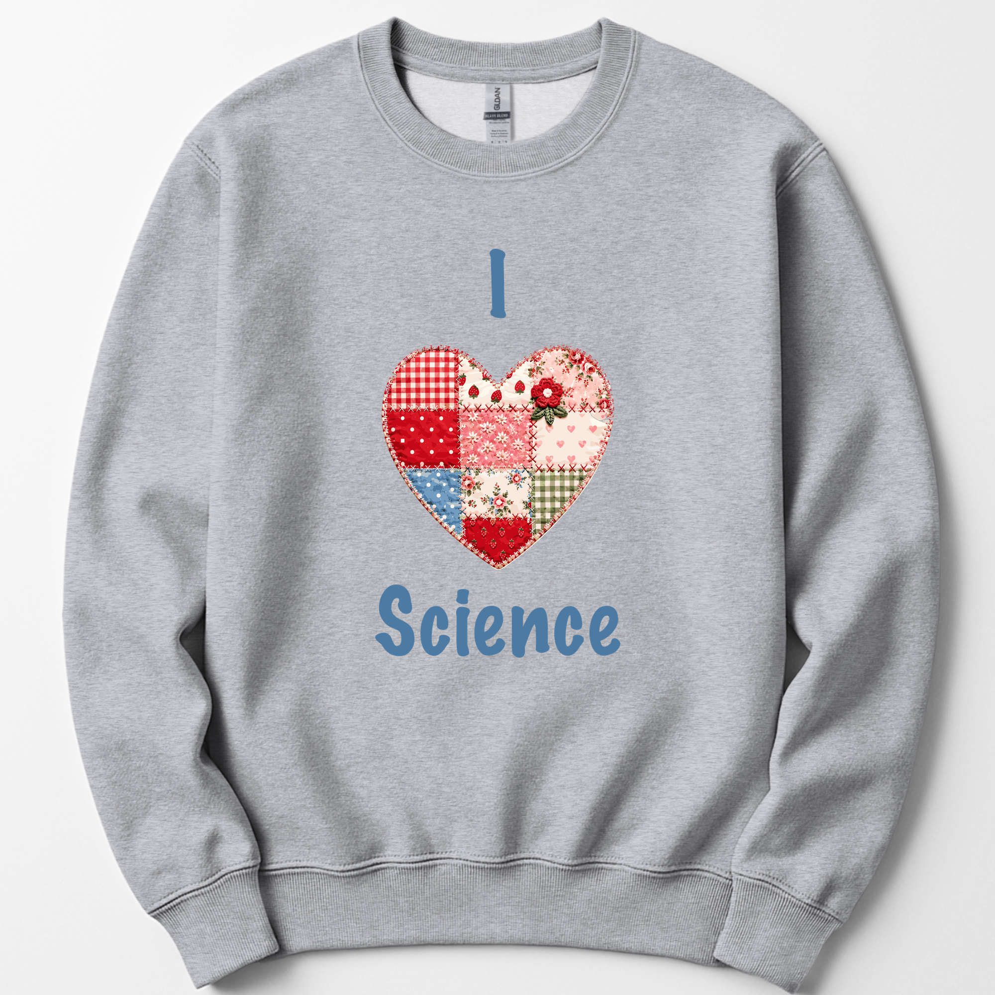 I Hearth Science Patchwork sweatshirt — Sport Grey