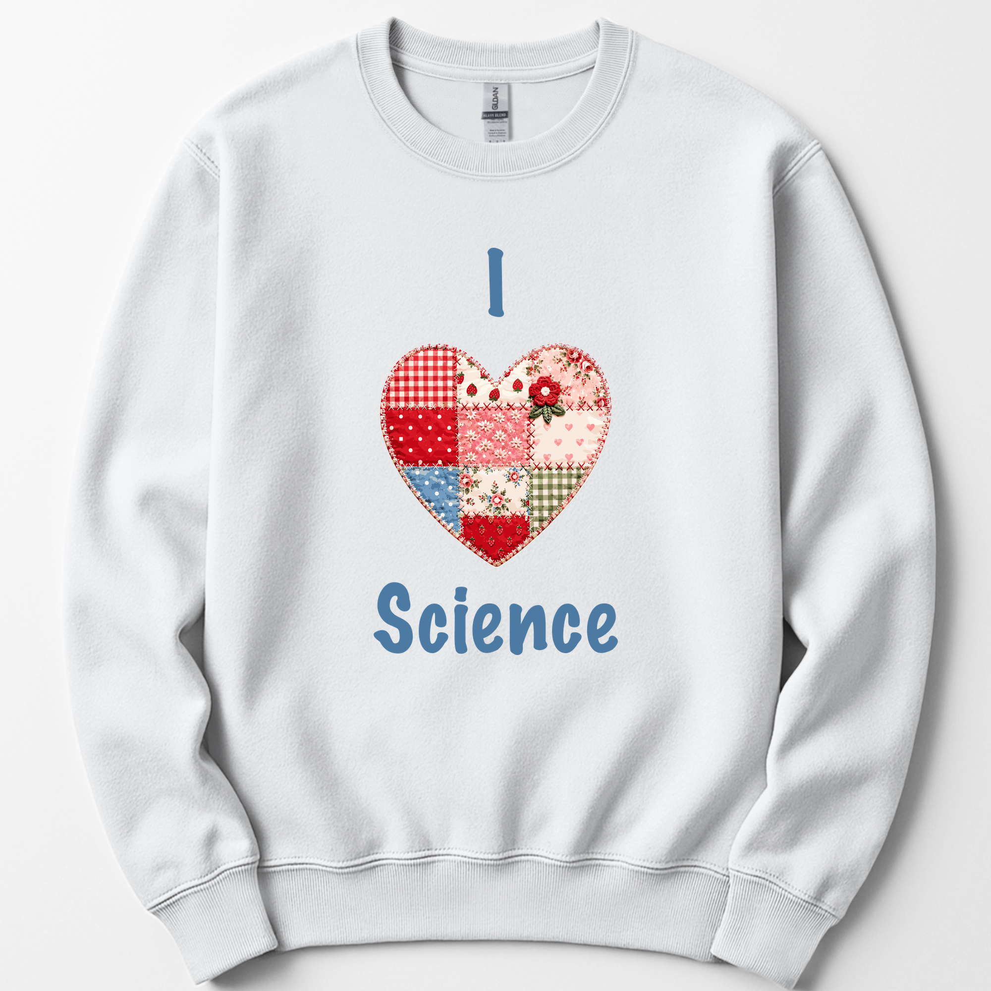 I Hearth Science Patchwork sweatshirt — White