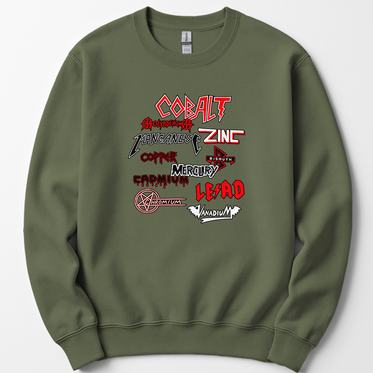 Heavy Metals sweatshirt — Military Green