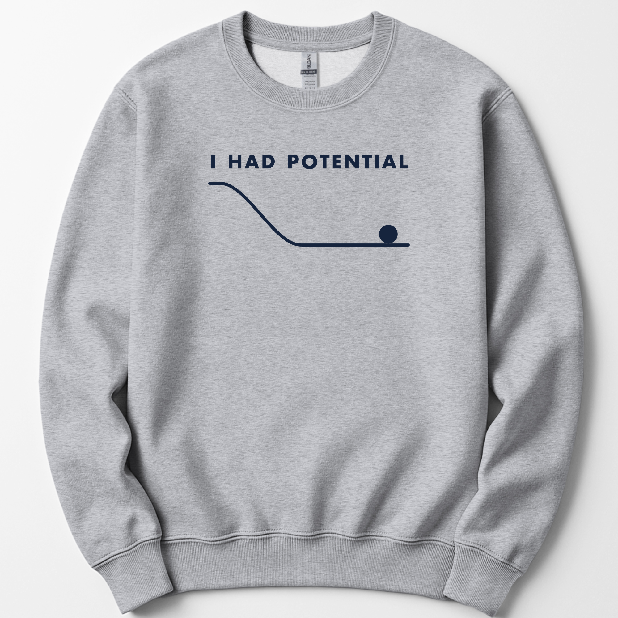 I Had Potential sweatshirt — Sport Grey