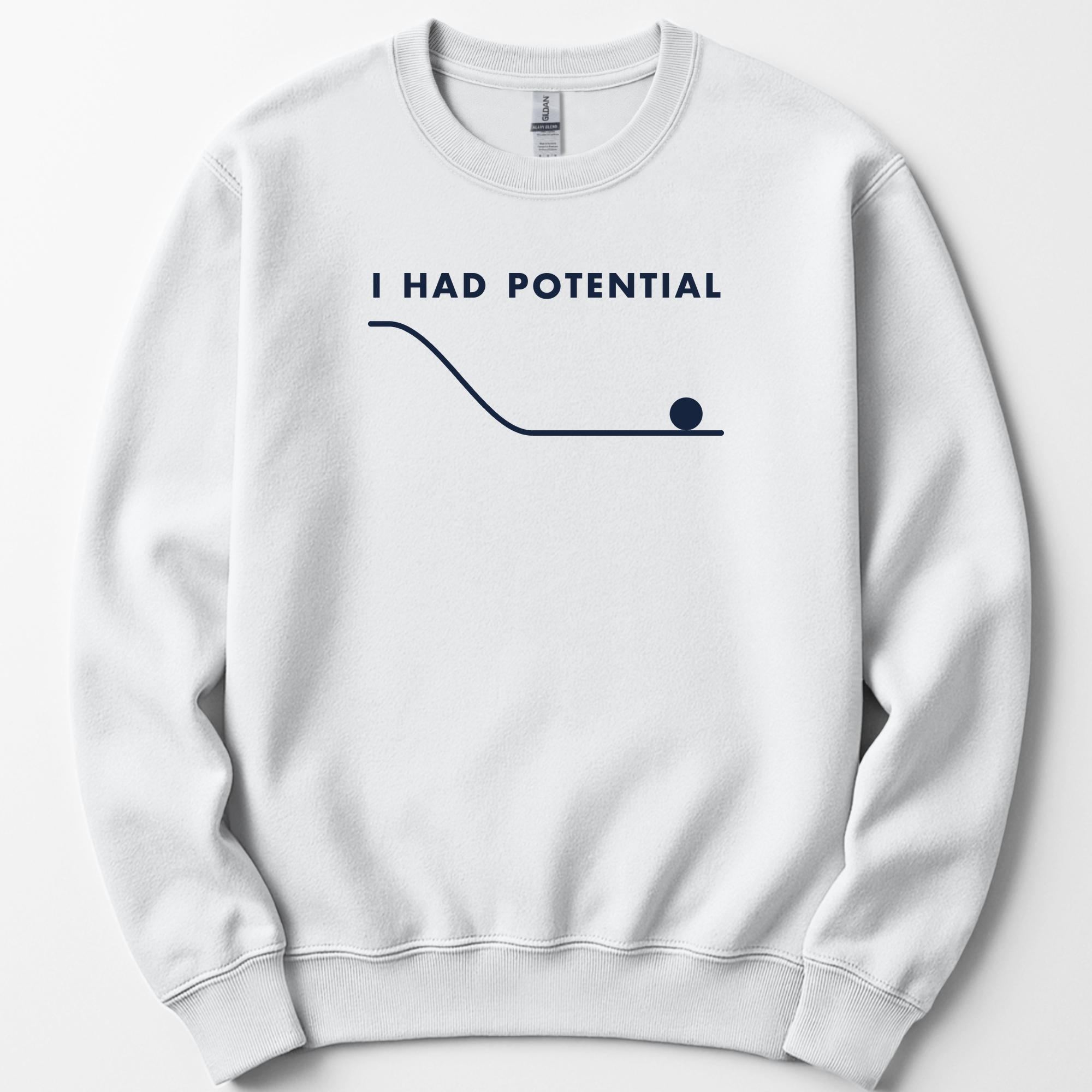I Had Potential sweatshirt — White