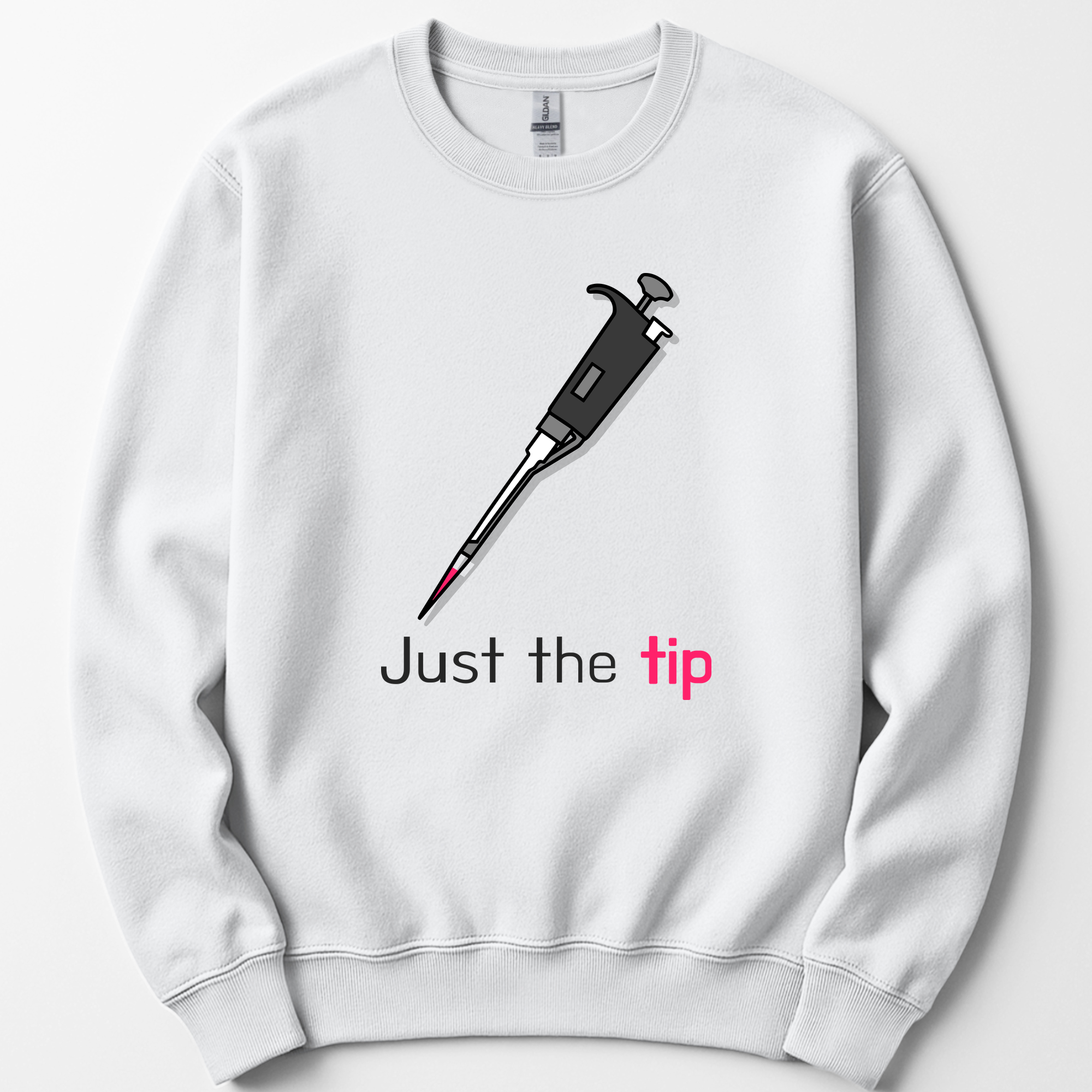 Just The Tip sweatshirt — White