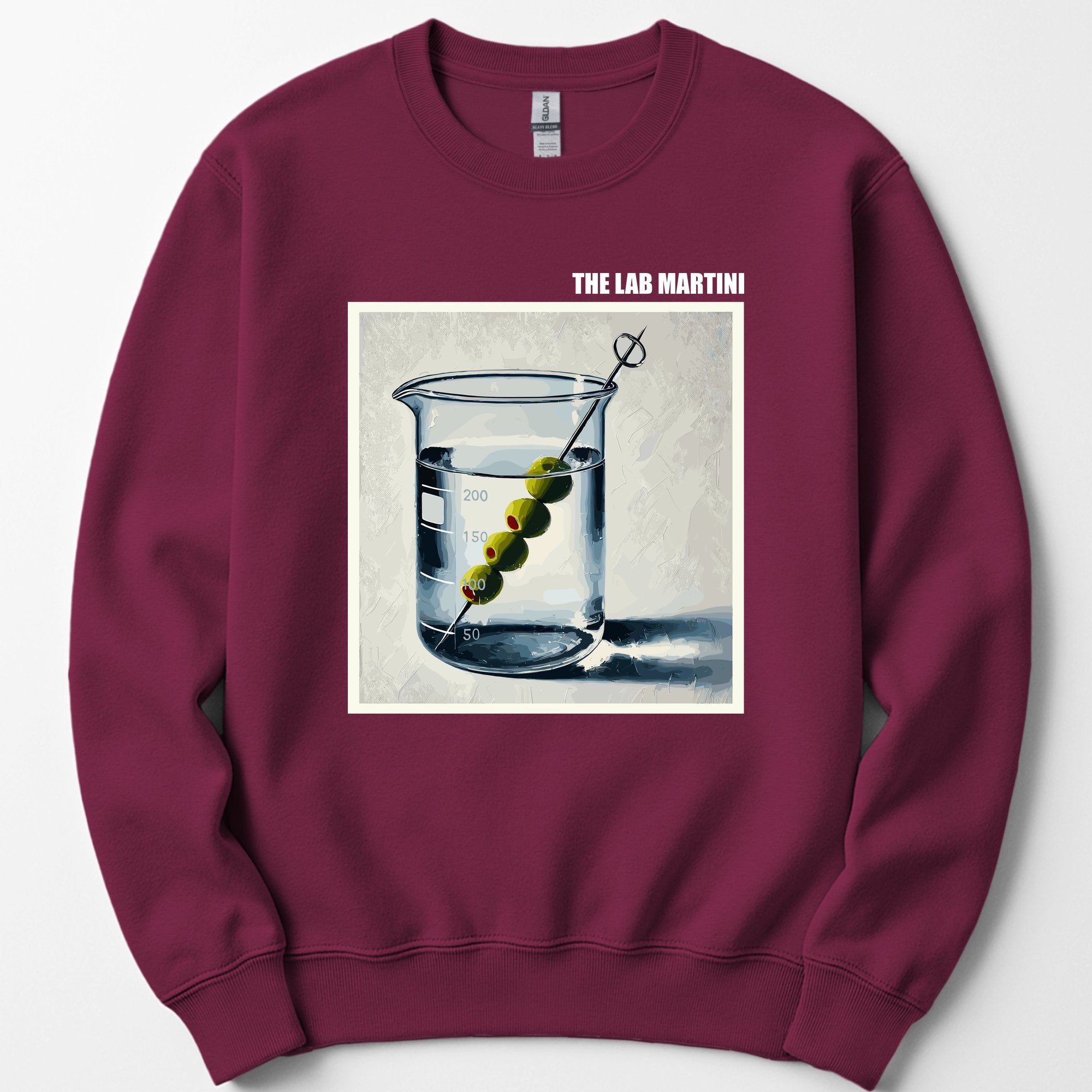 The Lab Martini sweatshirt — Maroon