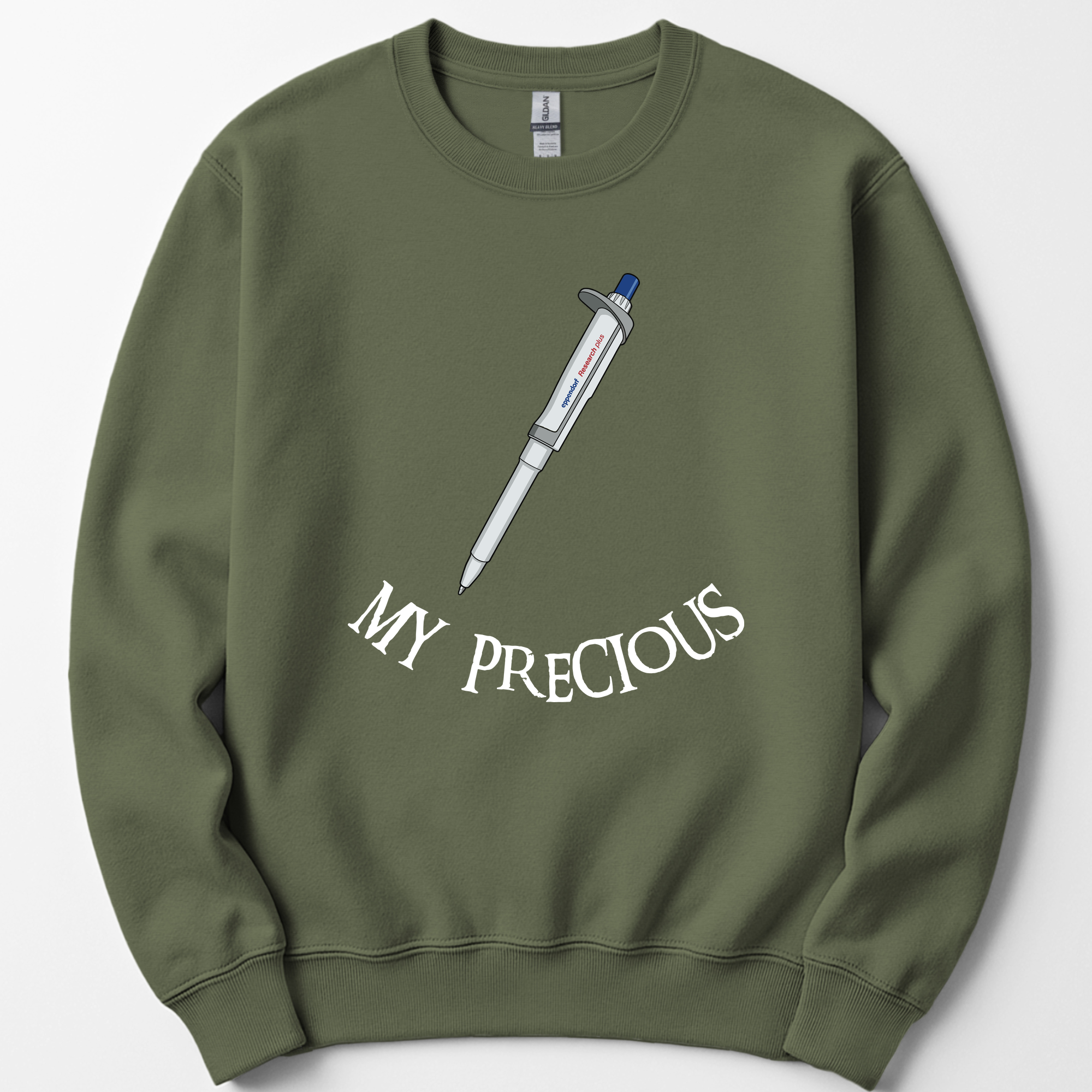 My Precious Lab Pen sweatshirt — Military Green