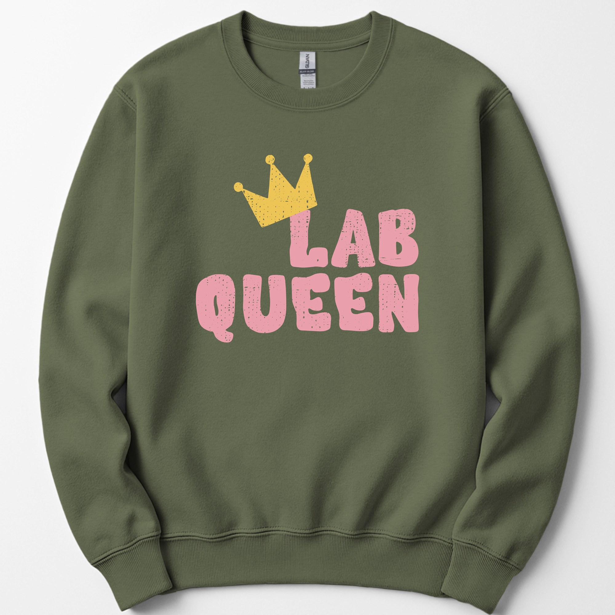 Lab Queen sweatshirt — Military Green