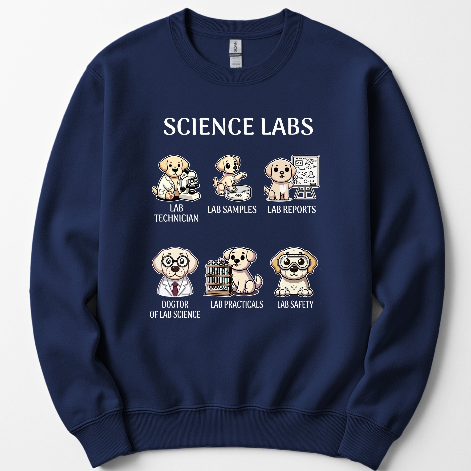 Lab Research Dogs sweatshirt — Navy