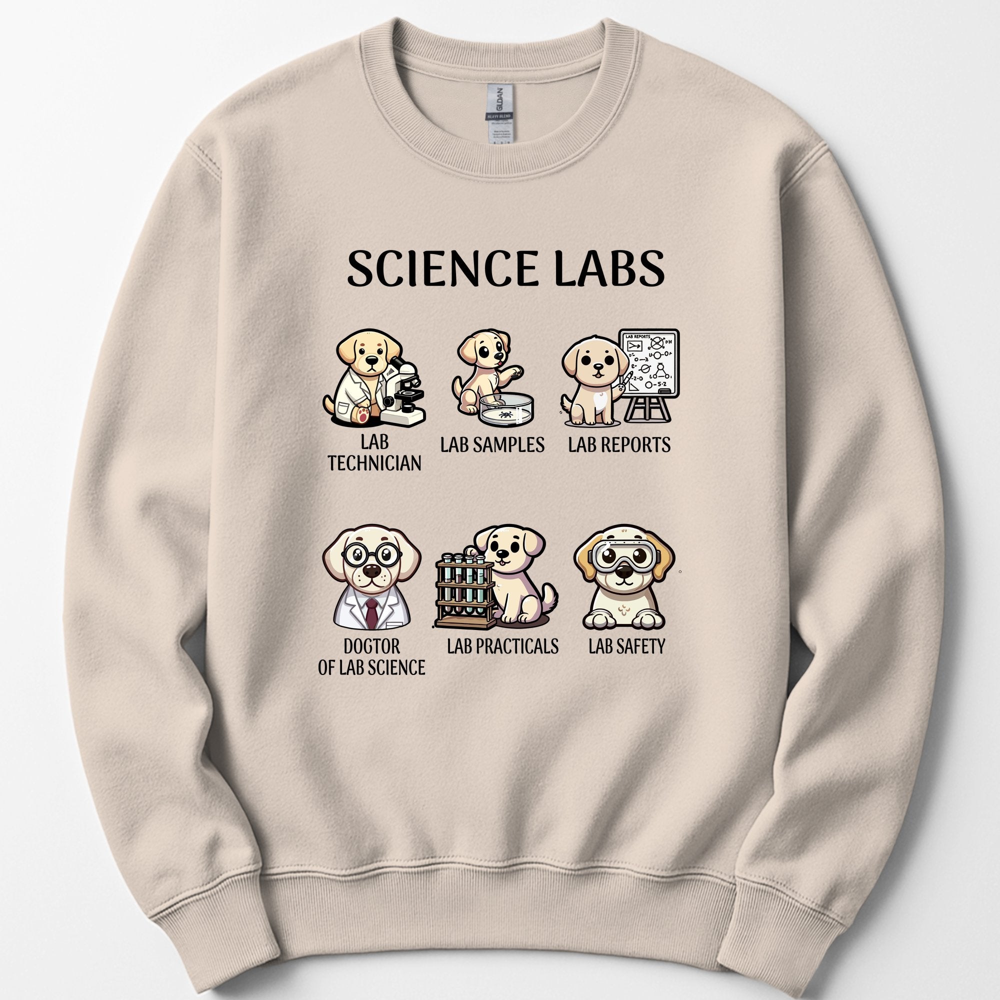 Lab Research Dogs sweatshirt — Sand