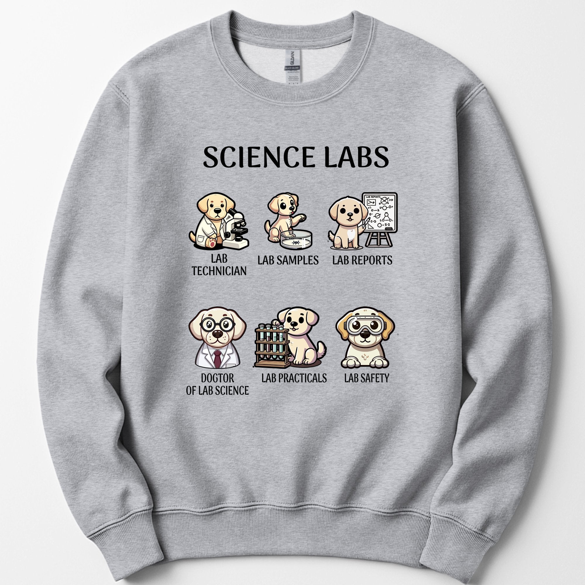 Lab Research Dogs sweatshirt — Sport Grey