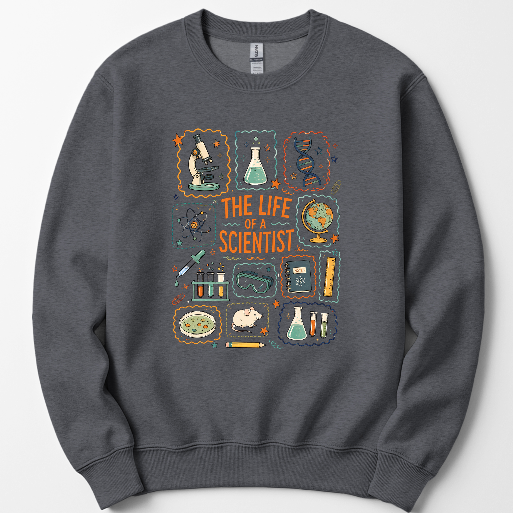 The Life Of A Scientist sweatshirt — Dark Heather