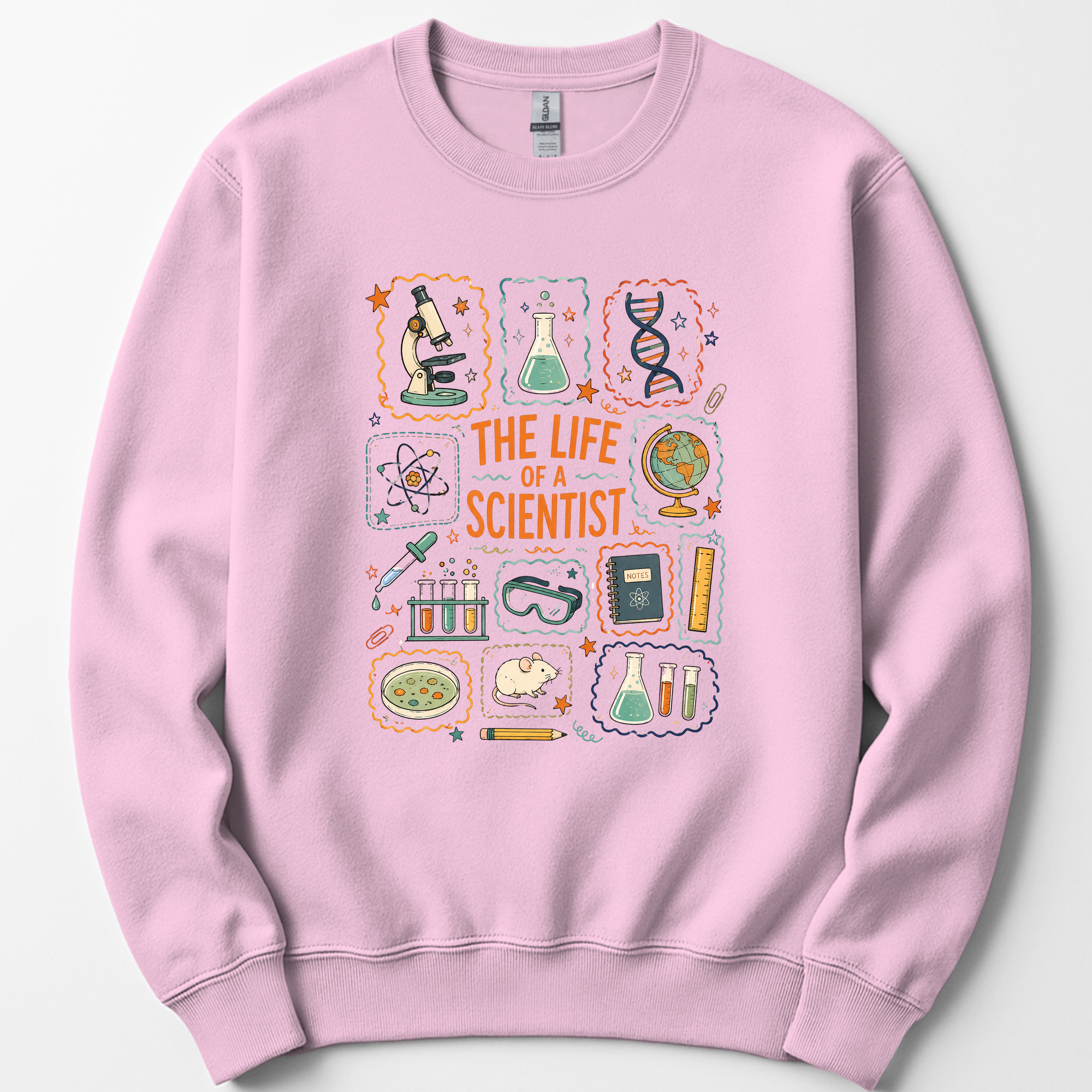 The Life Of A Scientist sweatshirt — Light Pink