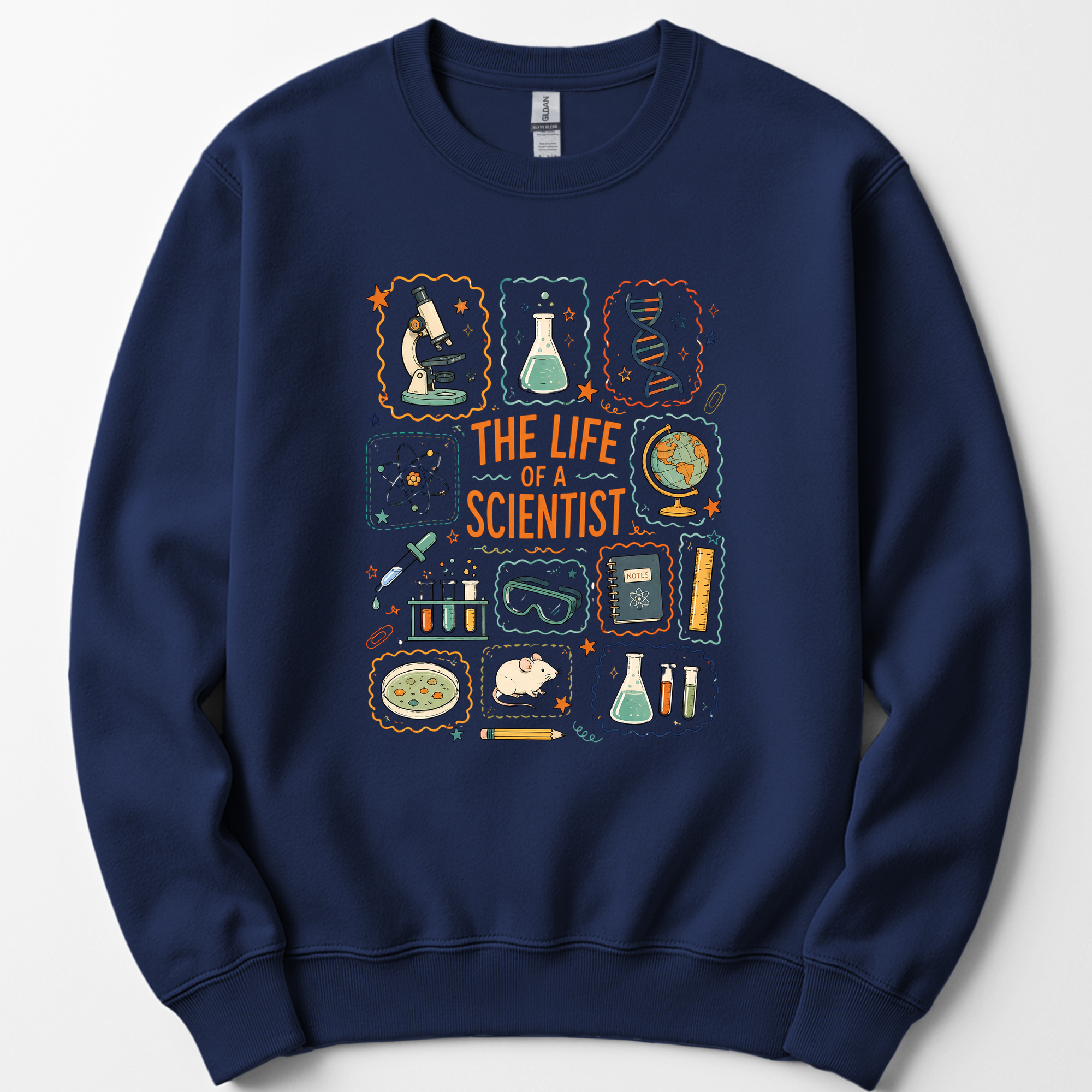 The Life Of A Scientist sweatshirt — Navy