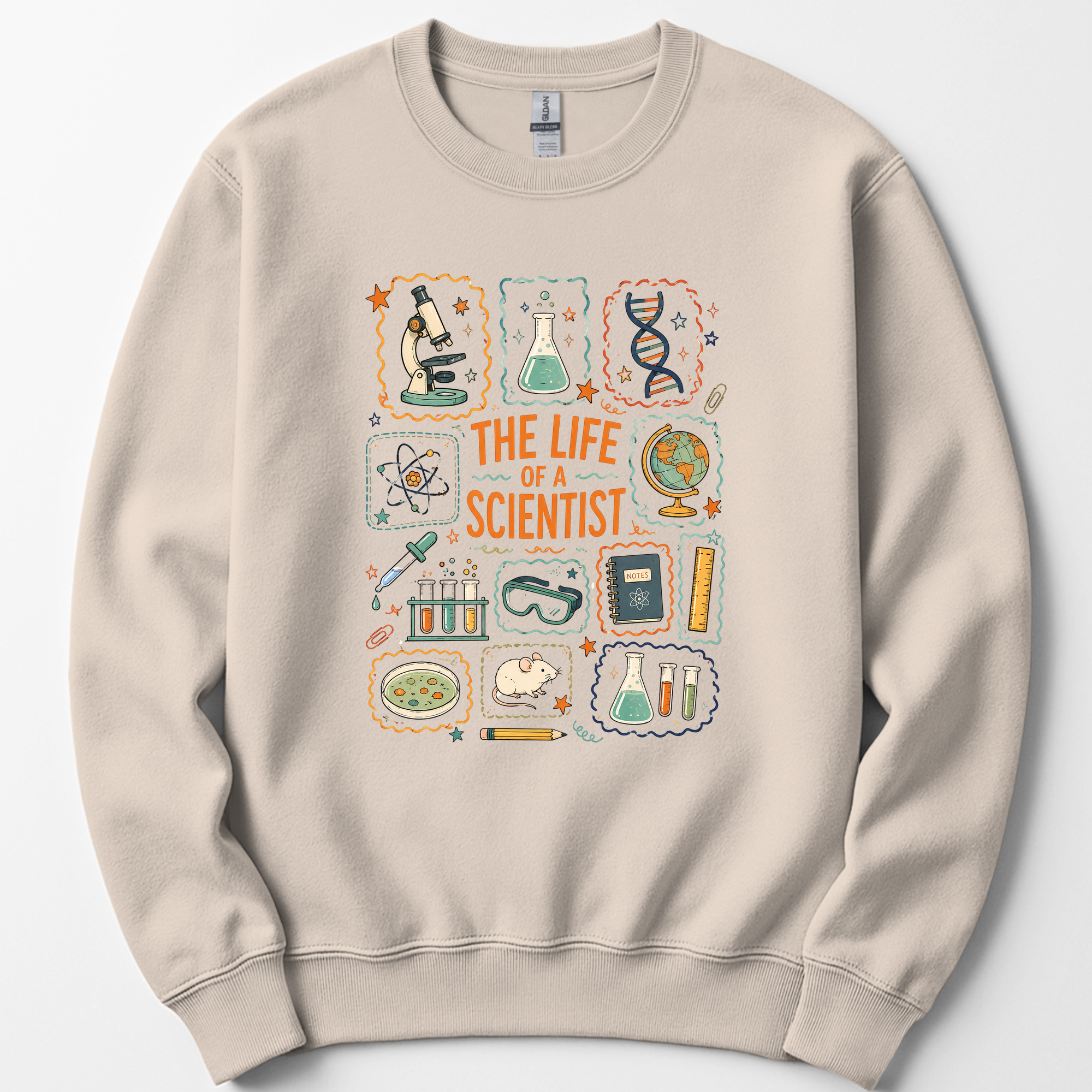 The Life Of A Scientist sweatshirt — Sand