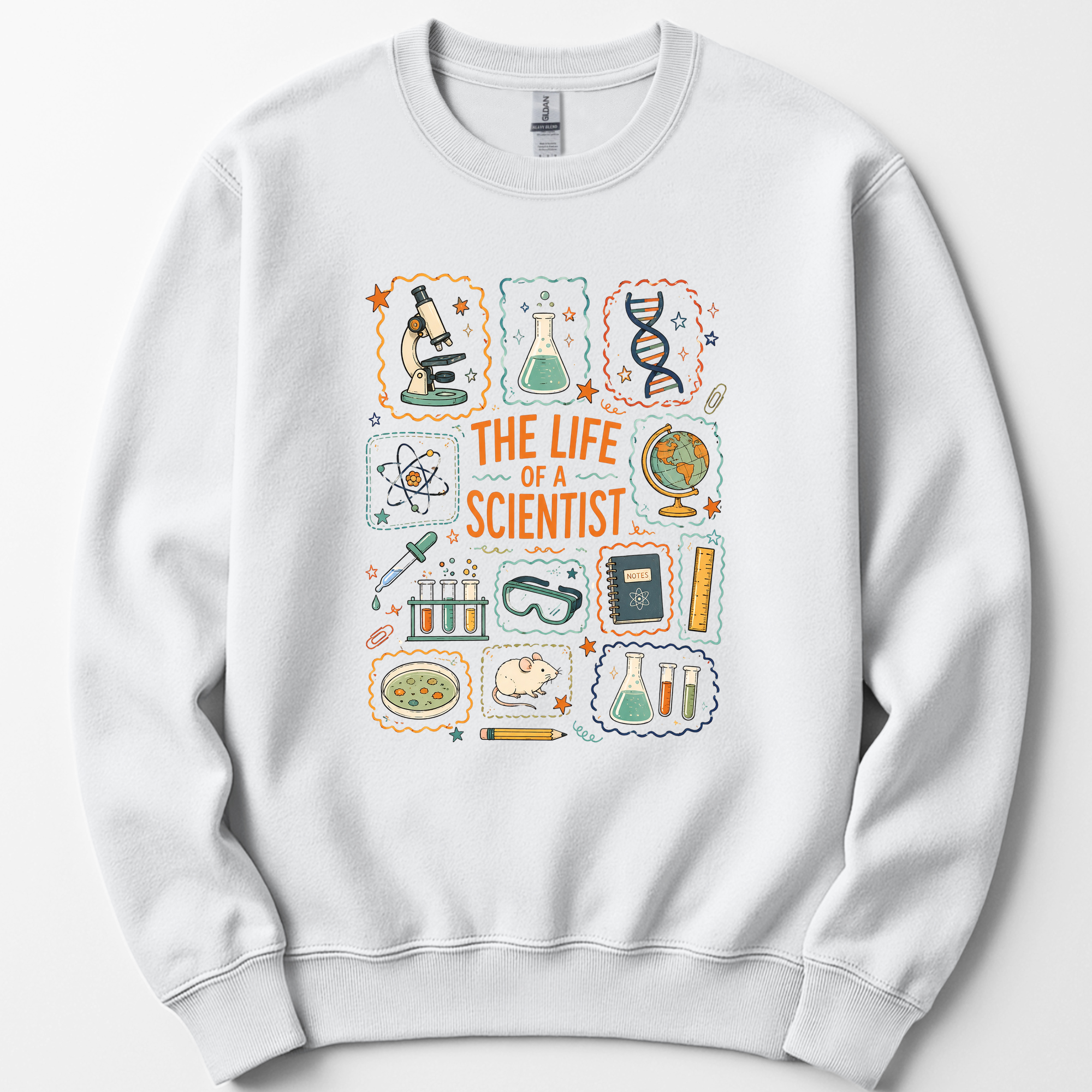 The Life Of A Scientist sweatshirt — White