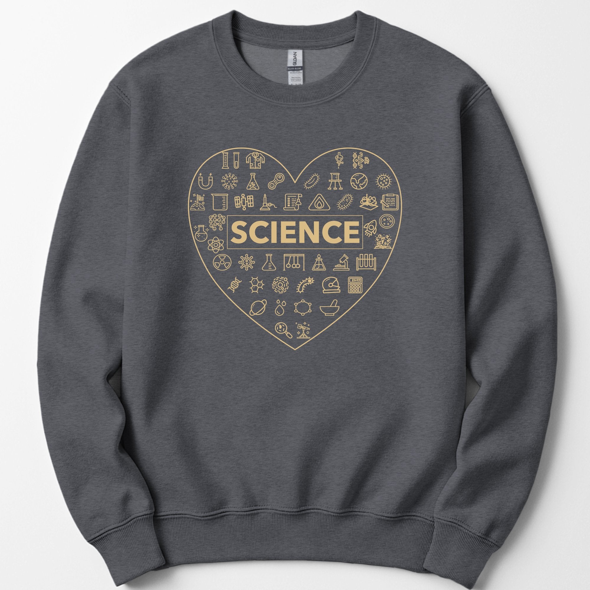 Love of Science sweatshirt — Dark Heather