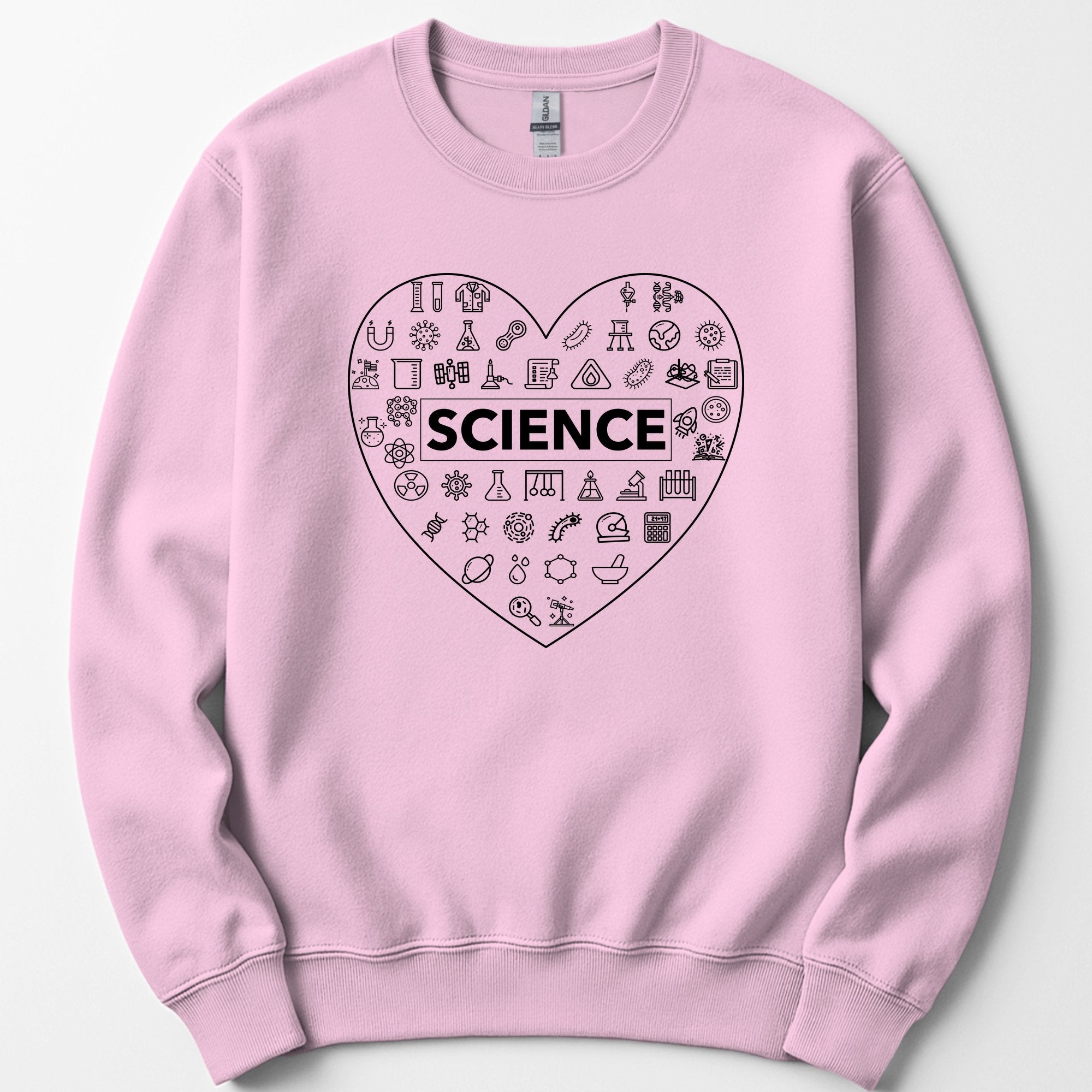 Love of Science sweatshirt — Light Pink