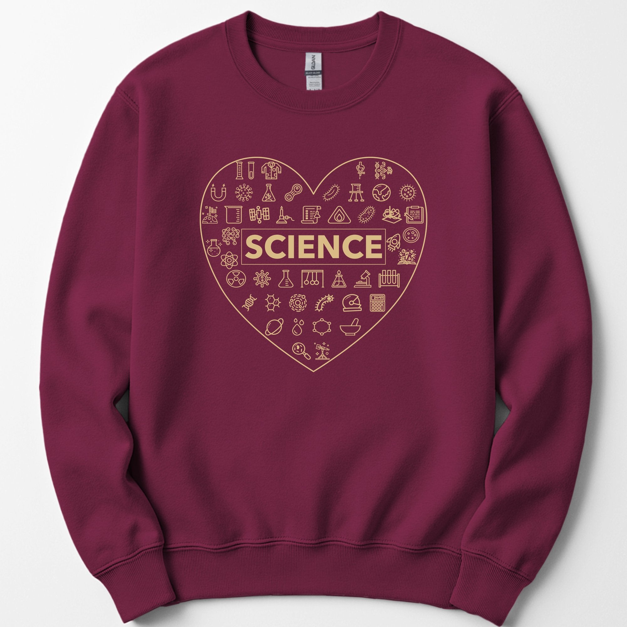 Love of Science sweatshirt — Maroon