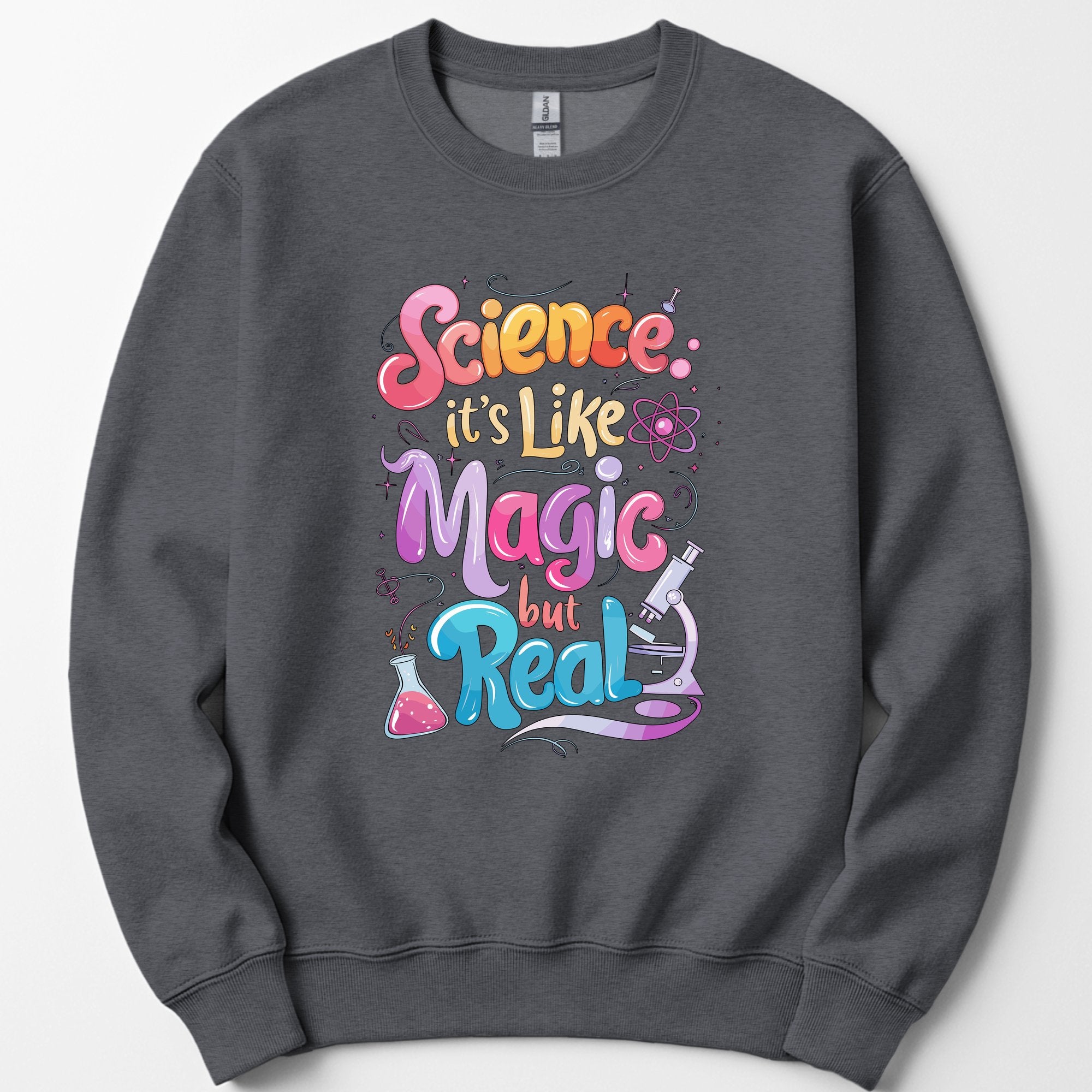 Magic of Science sweatshirt — Dark Heather