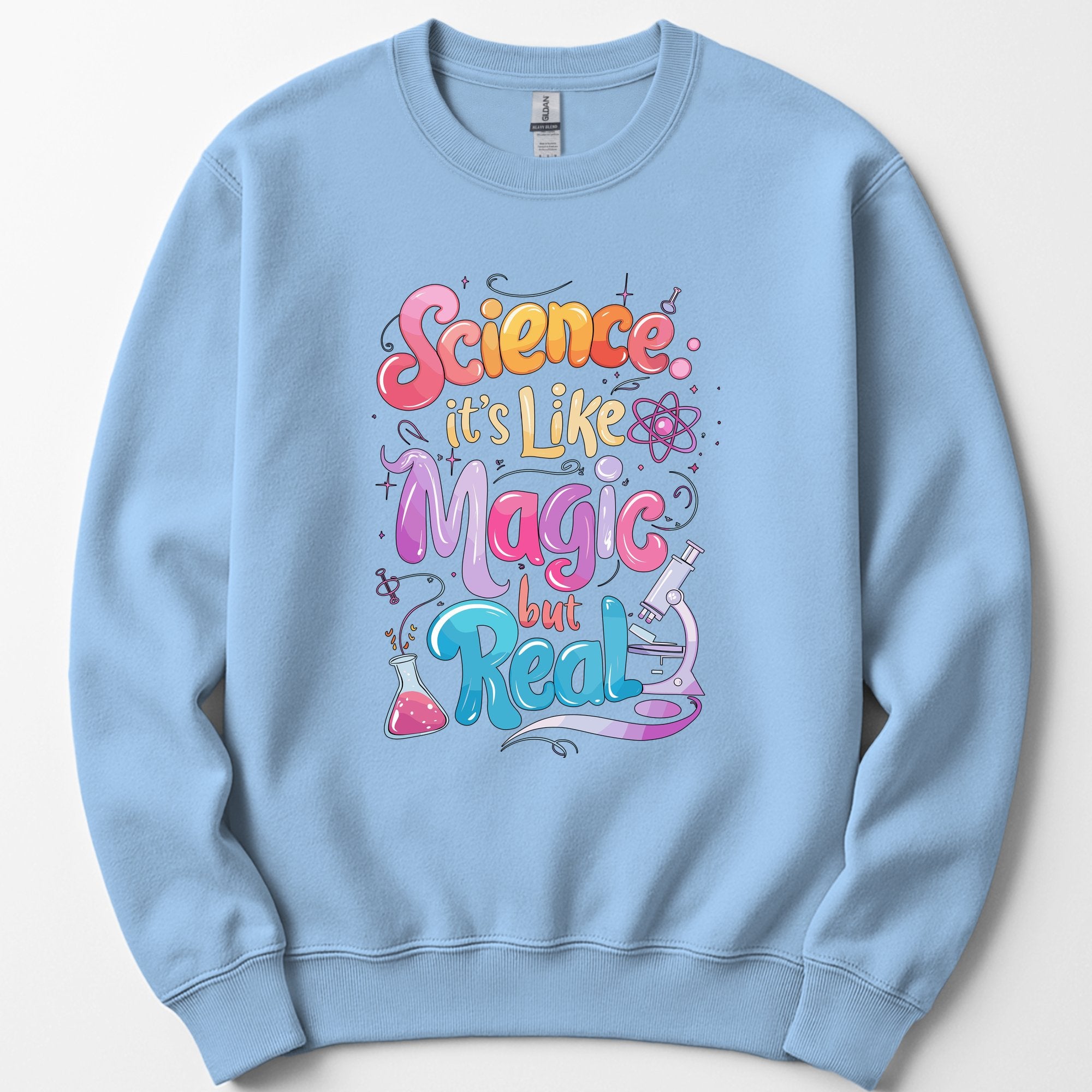 Magic of Science sweatshirt — Light Blue