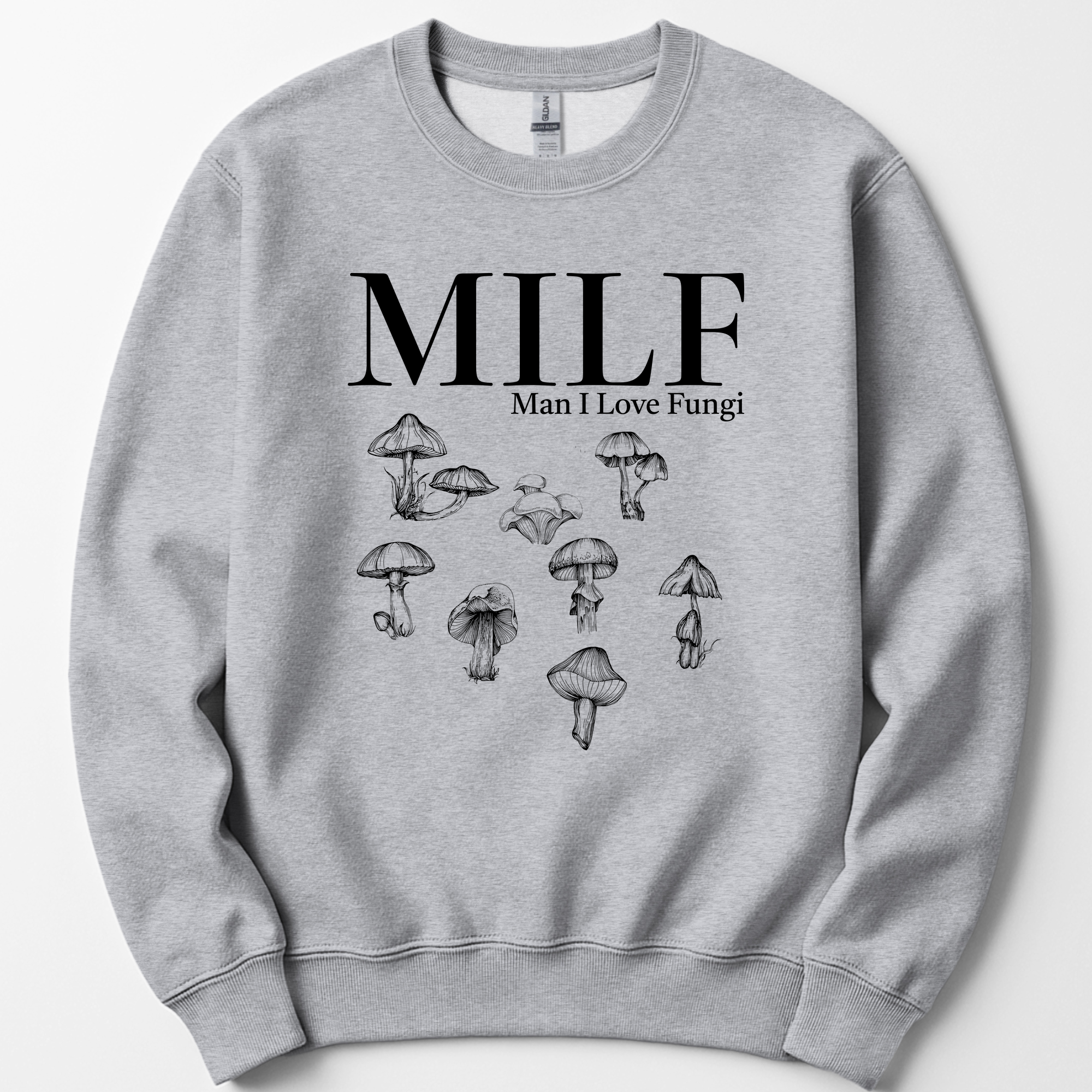 Man I Love Fungi sweatshirt — Sport Grey