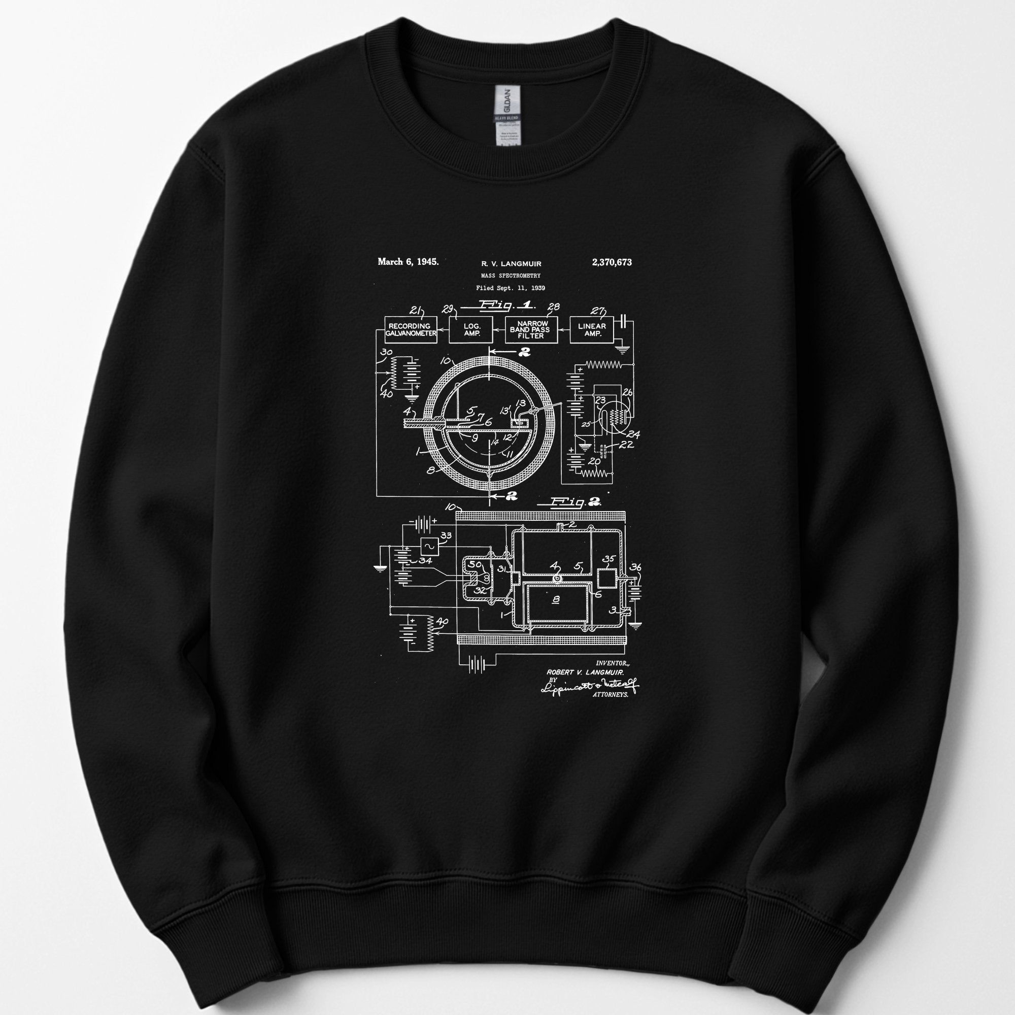 Mass Spec Patent sweatshirt — Black