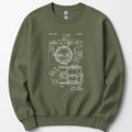 Mass Spec Patent sweatshirt — Military Green