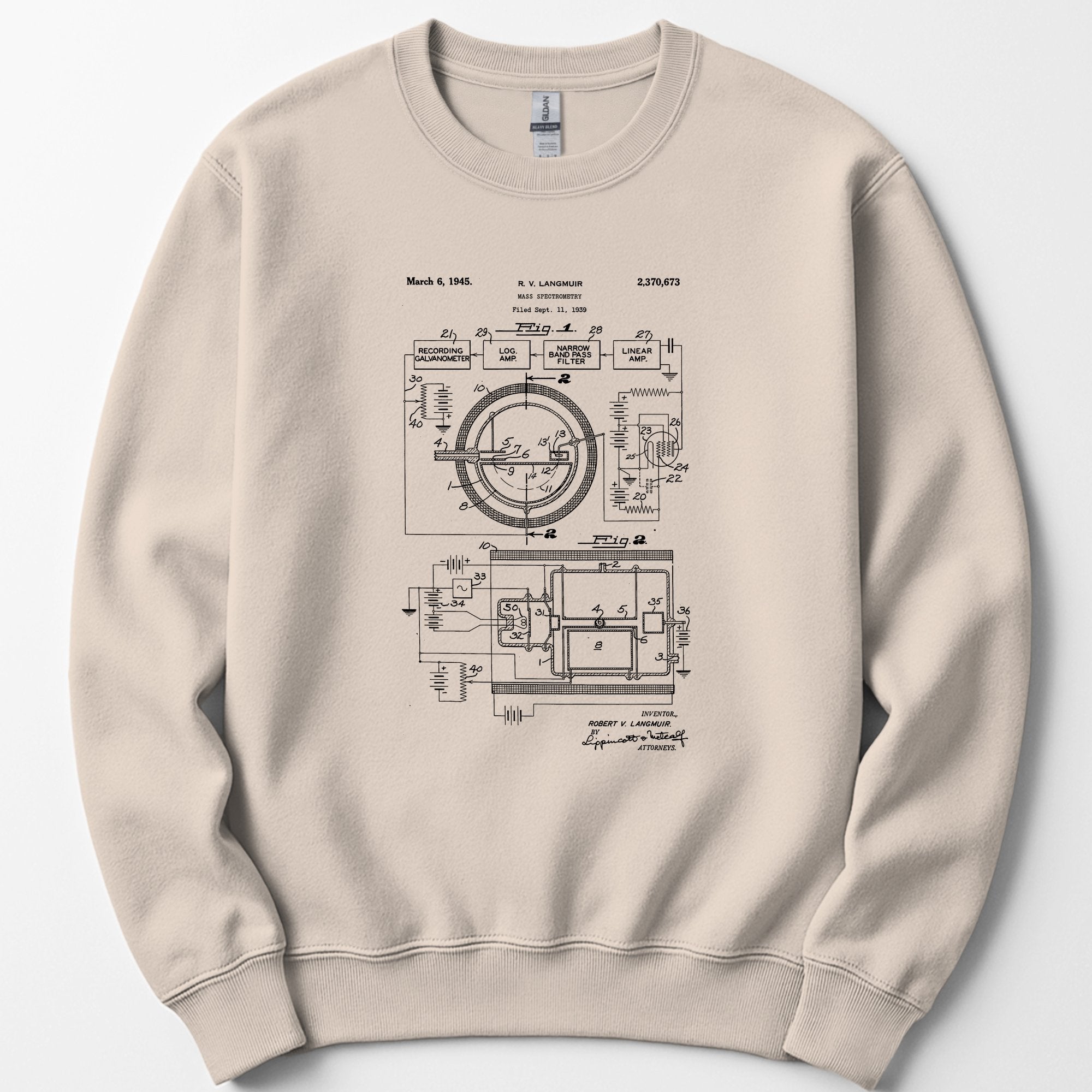 Mass Spec Patent sweatshirt — Sand