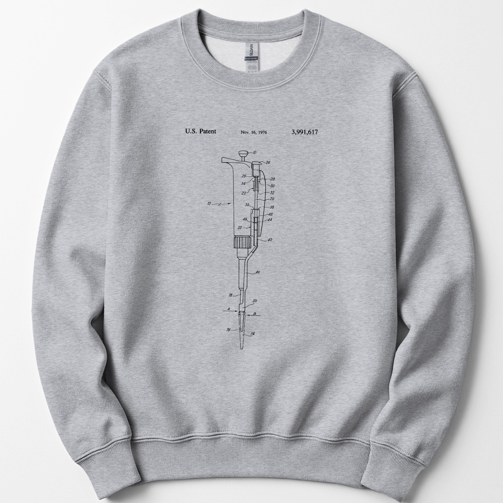 Micropipette Patent sweatshirt — Sport Grey