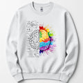 Mind's Duality sweatshirt — White