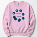 Mitosis Divide and Conquer sweatshirt — Light Pink