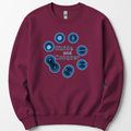 Mitosis Divide and Conquer sweatshirt — Maroon