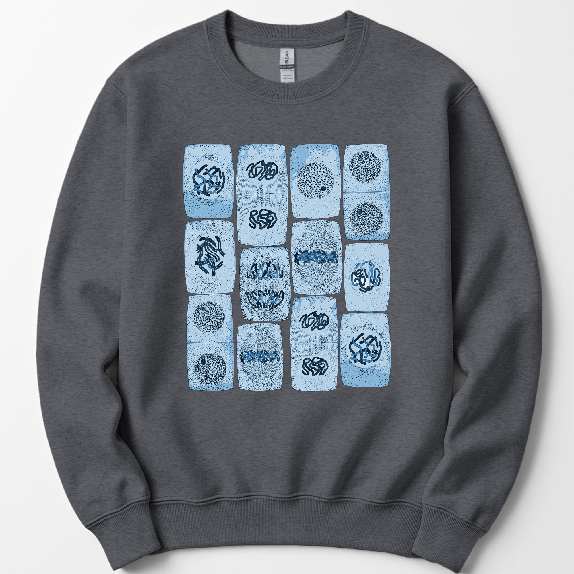 Mitosis Pattern sweatshirt — Dark Heather