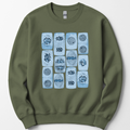 Mitosis Pattern sweatshirt — Military Green