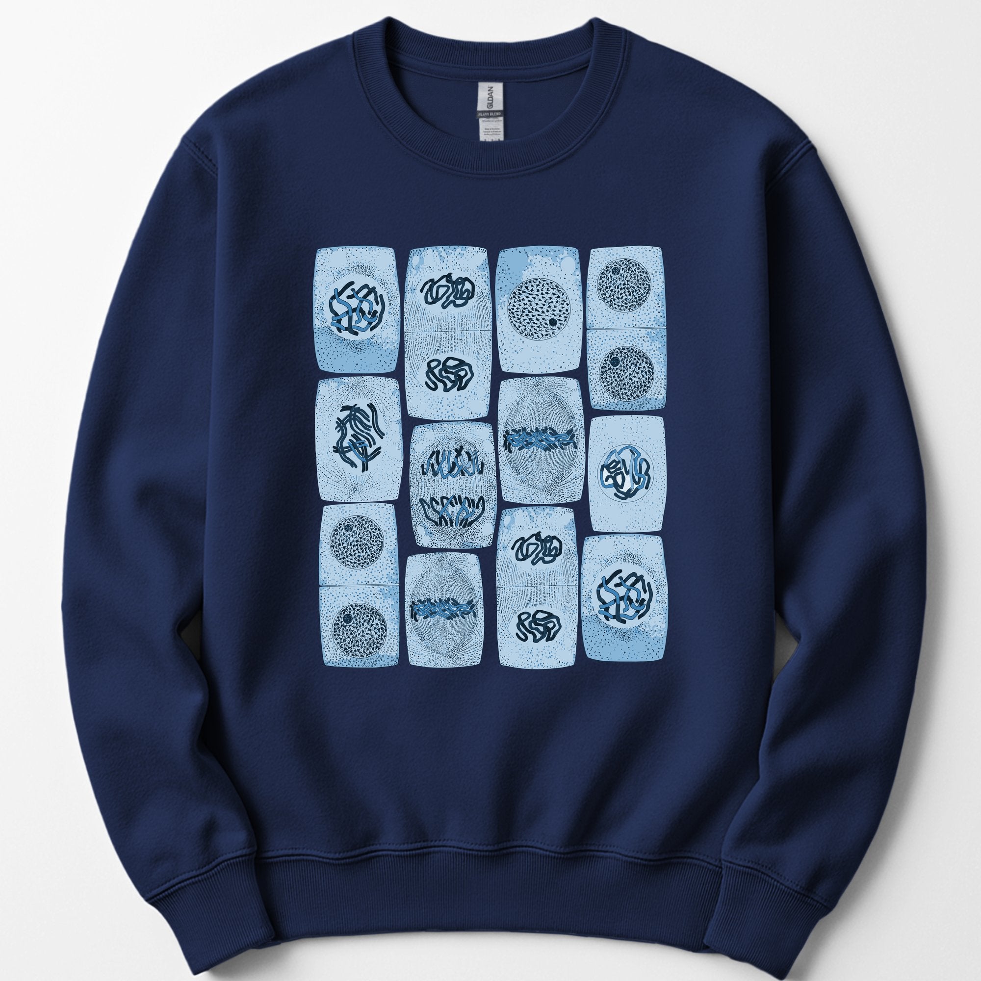 Mitosis Pattern sweatshirt — Navy