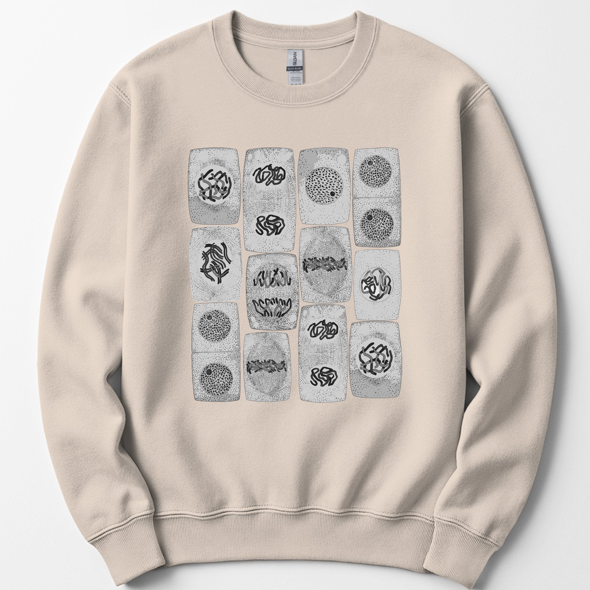 Mitosis Pattern sweatshirt — Sand